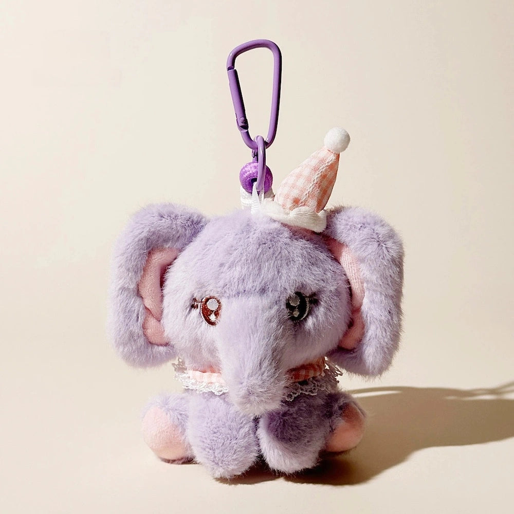 Little Elephant Plush Bag Charm - product image 3 showing the little elephant bag charm
