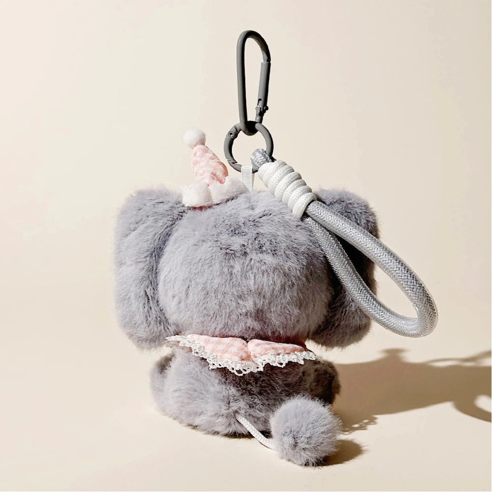 Little Elephant Plush Bag Charm - product image 8 showing the little elephant bag charm