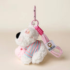 Ice Cream Westie Plush Bag Charm - product image 4 showing the ice cream Westie bag charm