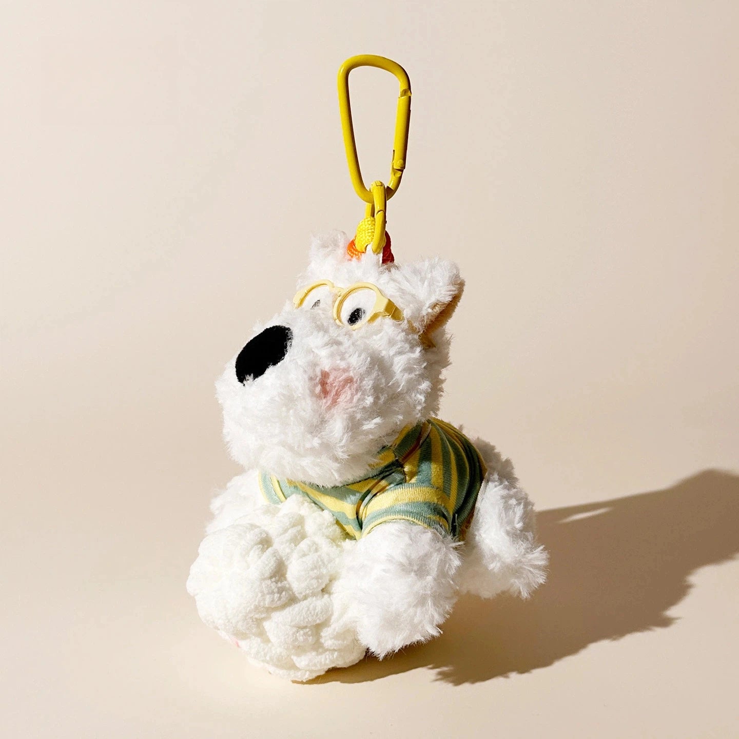 Ice Cream Westie Plush Bag Charm - Cream Ice Cream Westie variant