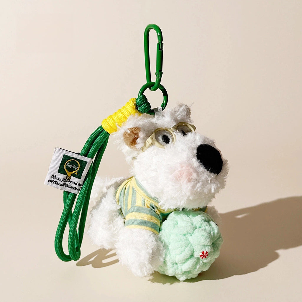 Ice Cream Westie Plush Bag Charm - Green Ice Cream Westie variant