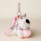Ice Cream Westie Plush Bag Charm - Pink Ice Cream Westie variant