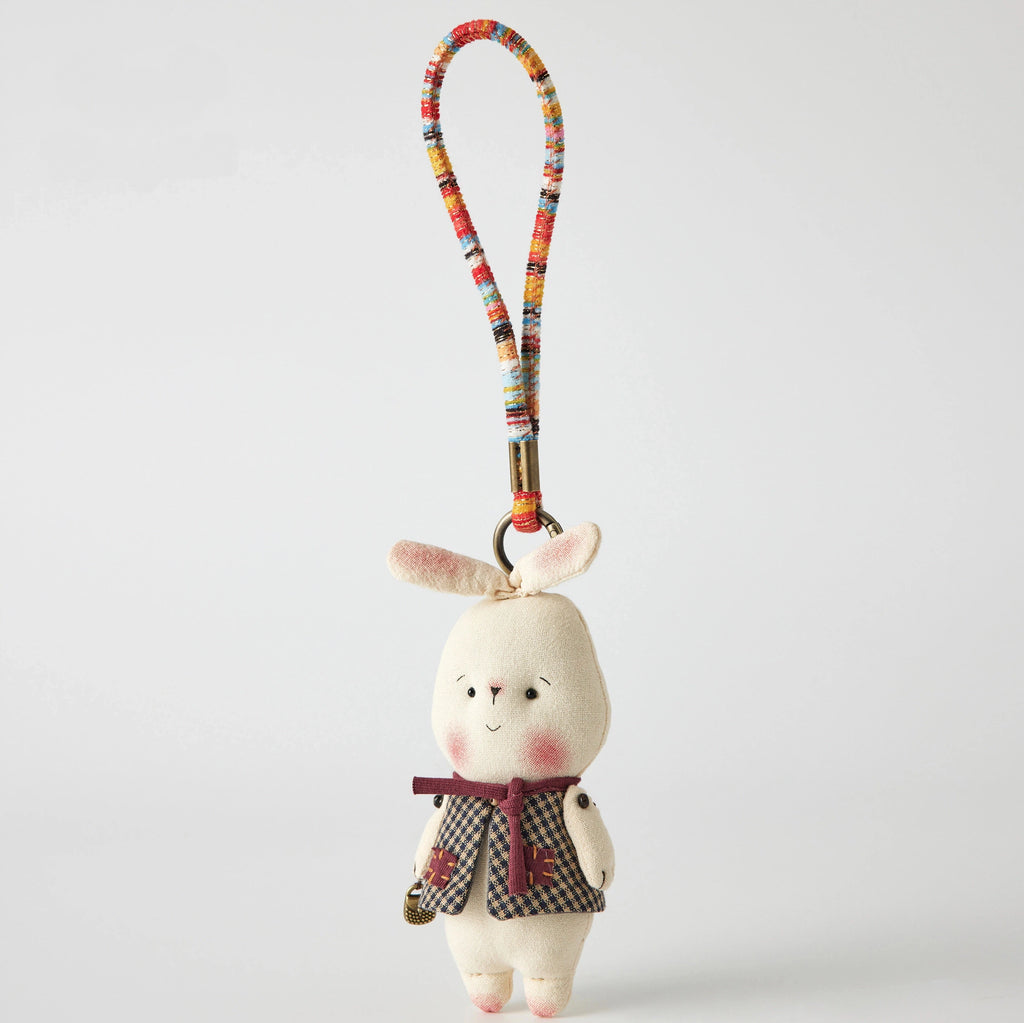 Mollydoll Retro Plush Bag Charm - product image 1 showing the retro doll character bag charm