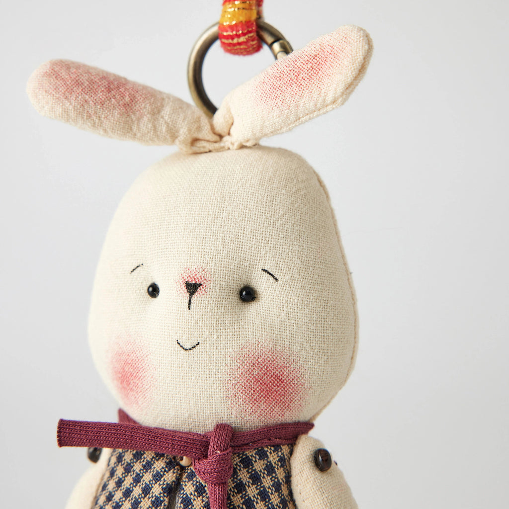 Mollydoll Retro Plush Bag Charm - product image 2 showing the retro doll character bag charm