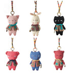 Mollydoll Retro Plush Bag Charm - product image 3 showing the retro doll character bag charm