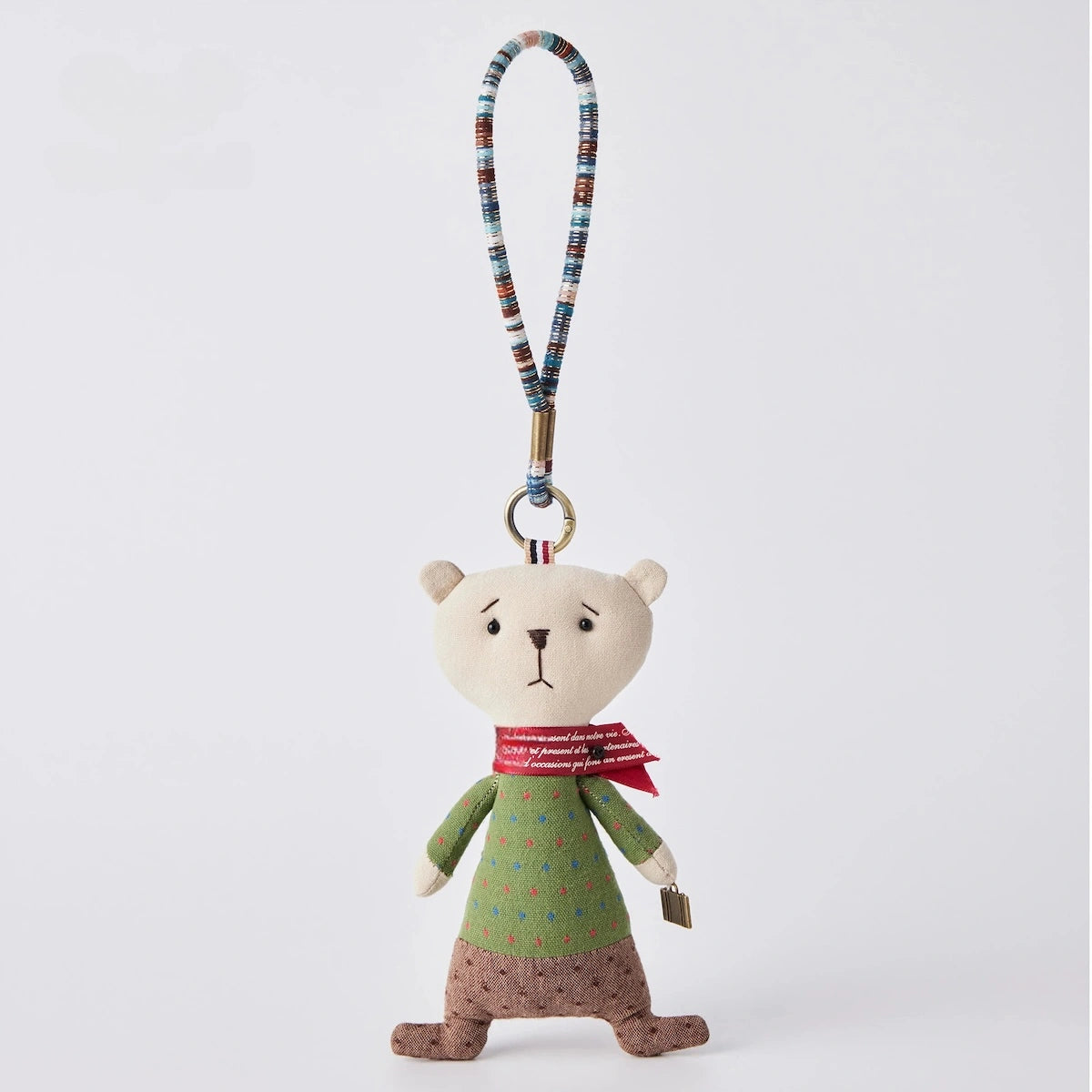 Mollydoll Retro Plush Bag Charm - Green Bear Charm variant