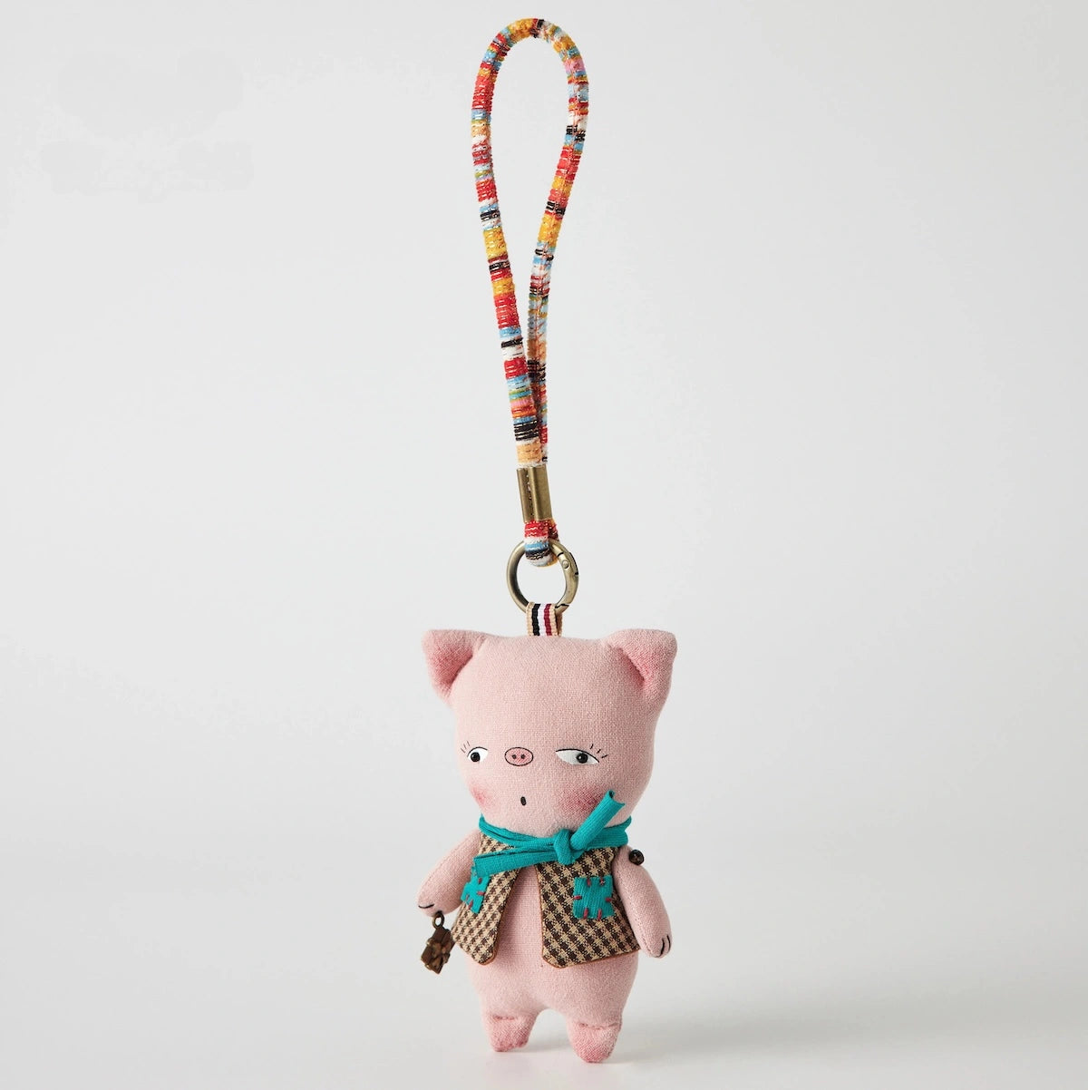 Mollydoll Retro Plush Bag Charm - Little Pig Charm variant