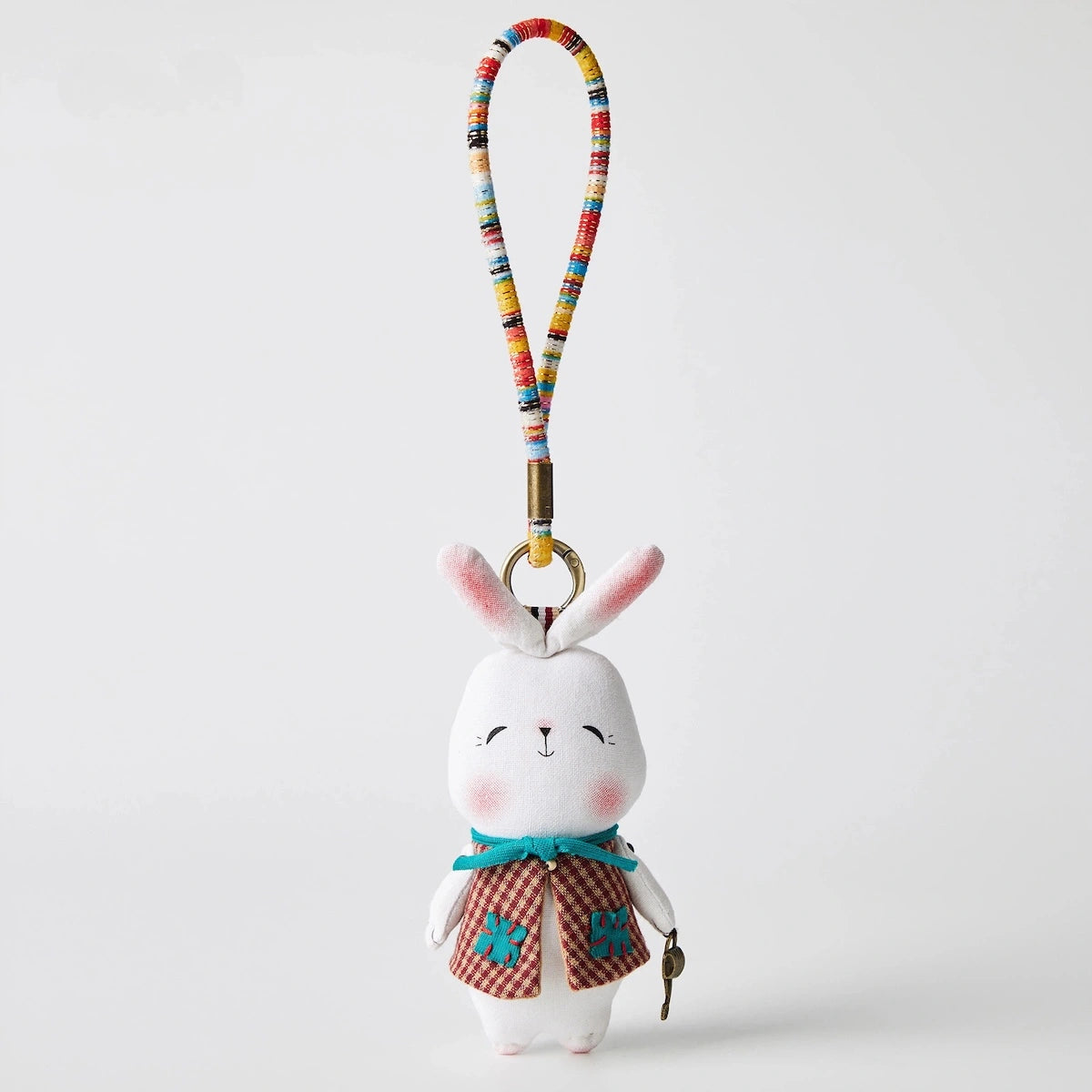 Mollydoll Retro Plush Bag Charm - White Bunny Charm variant