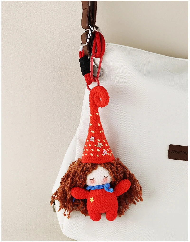 Witch Doll Plush Bag Charm - product image 2 showing the witch doll design