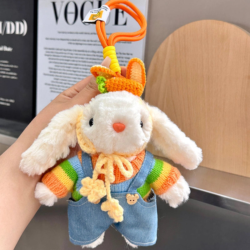 Bunny Fur Bag Charm - product image 1 showing the bunny design