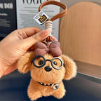 Puppy Fur Bag Charm - product image 1 showing the puppy design