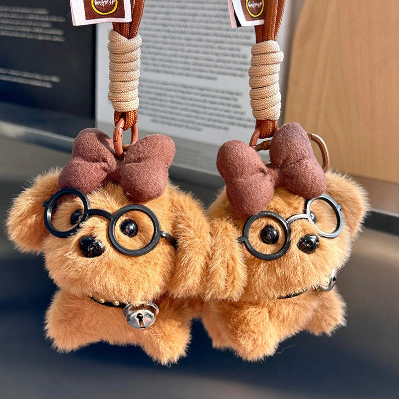 Puppy Fur Bag Charm - product image 4 showing the puppy design