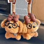 Puppy Fur Bag Charm - product image 4 showing the puppy design