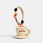 Coffee Cup Bag Charm - Soft Plush Keychain Gift - product image 1