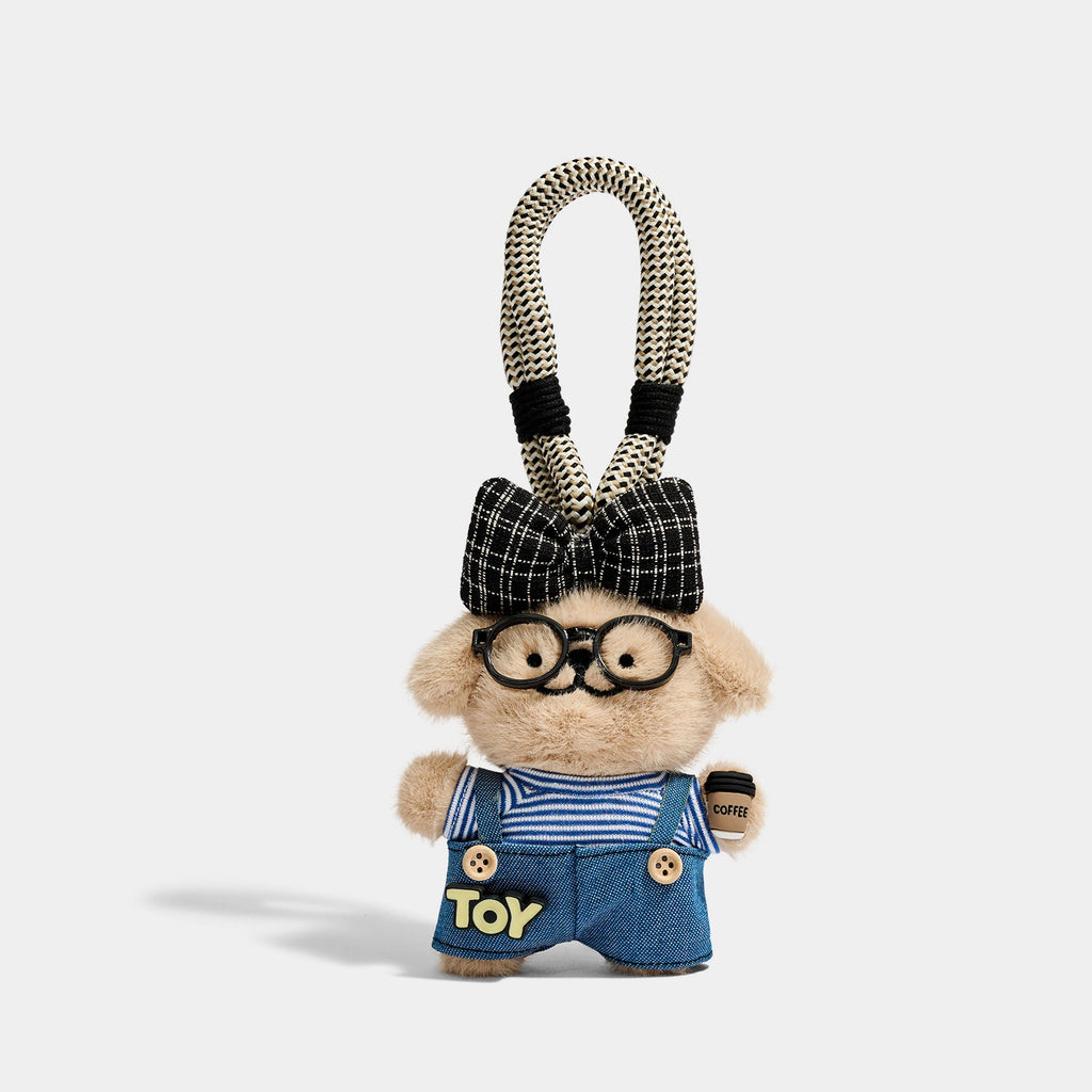 Puppy Bag Charm - Soft Plush Keychain Gift - product image 1