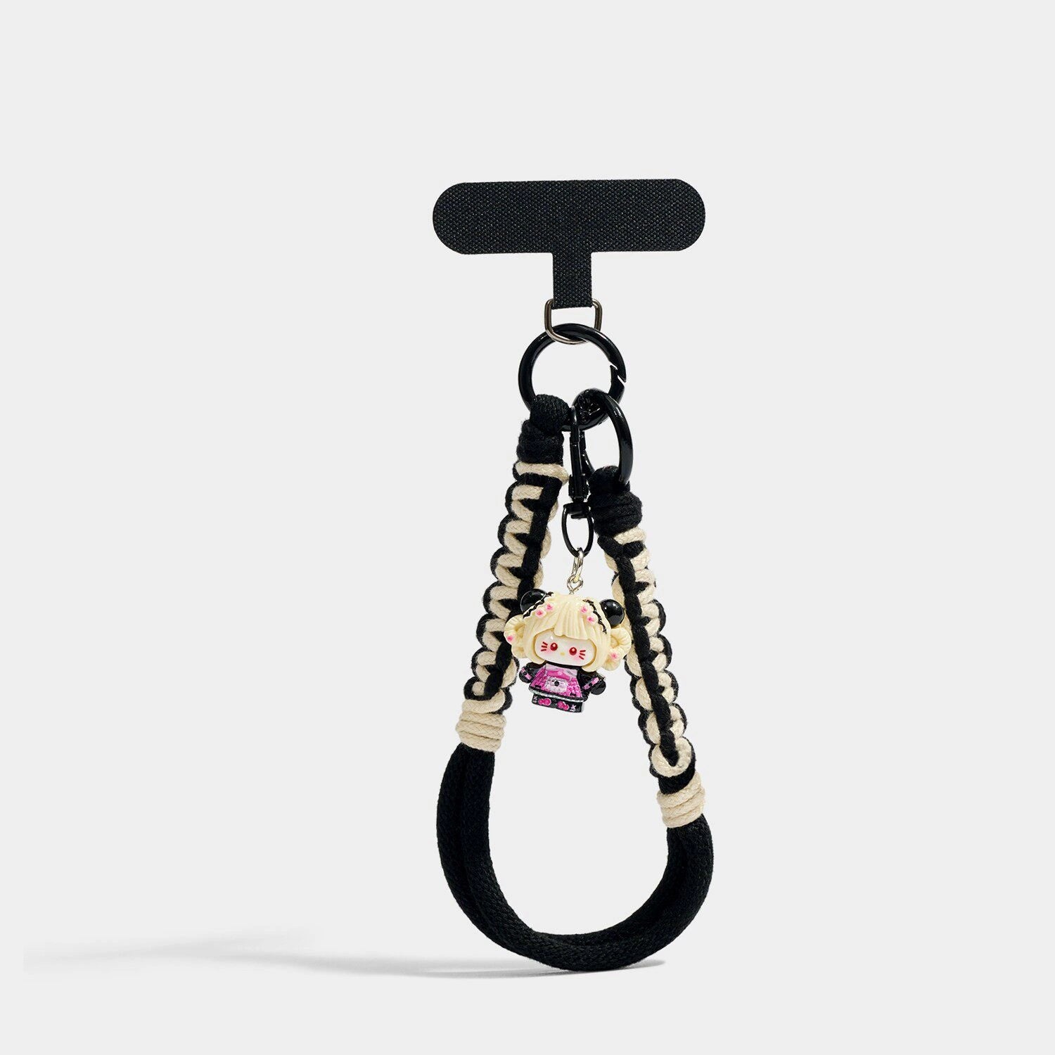 Palette Bag Charm - Soft Plush Keychain Gift - Girl T Clasp variant