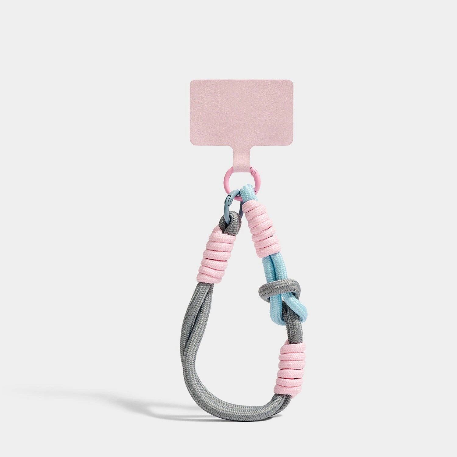 Palette Bag Charm - Soft Plush Keychain Gift - Wide T Clasp T Clasp Peach Cloud Gray variant