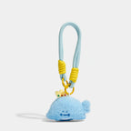 Penguin Bag Charm - Soft Plush Keychain Gift - Whale Crown variant