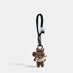 Hippo Bag Charm - Soft Plush Keychain Gift - Hippo Wrist Strap variant