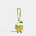 Cake Bag Charm - Soft Plush Keychain Gift - Cherry Cake Green variant