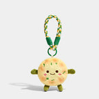 Cake Bag Charm - Soft Plush Keychain Gift - Scallion Pancake variant