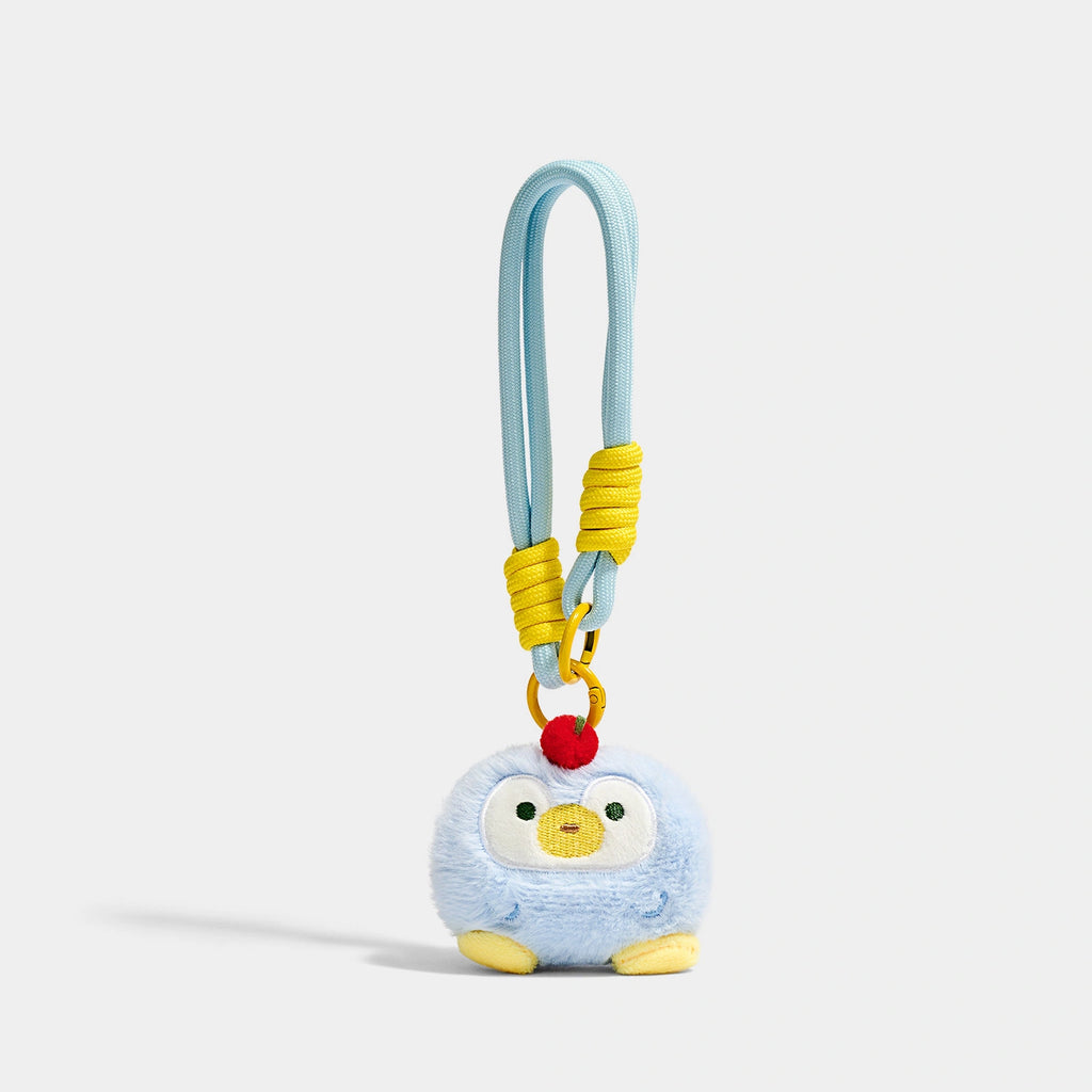 Penguin Bag Charm - Soft Plush Keychain Gift - Penguin Light Blue variant