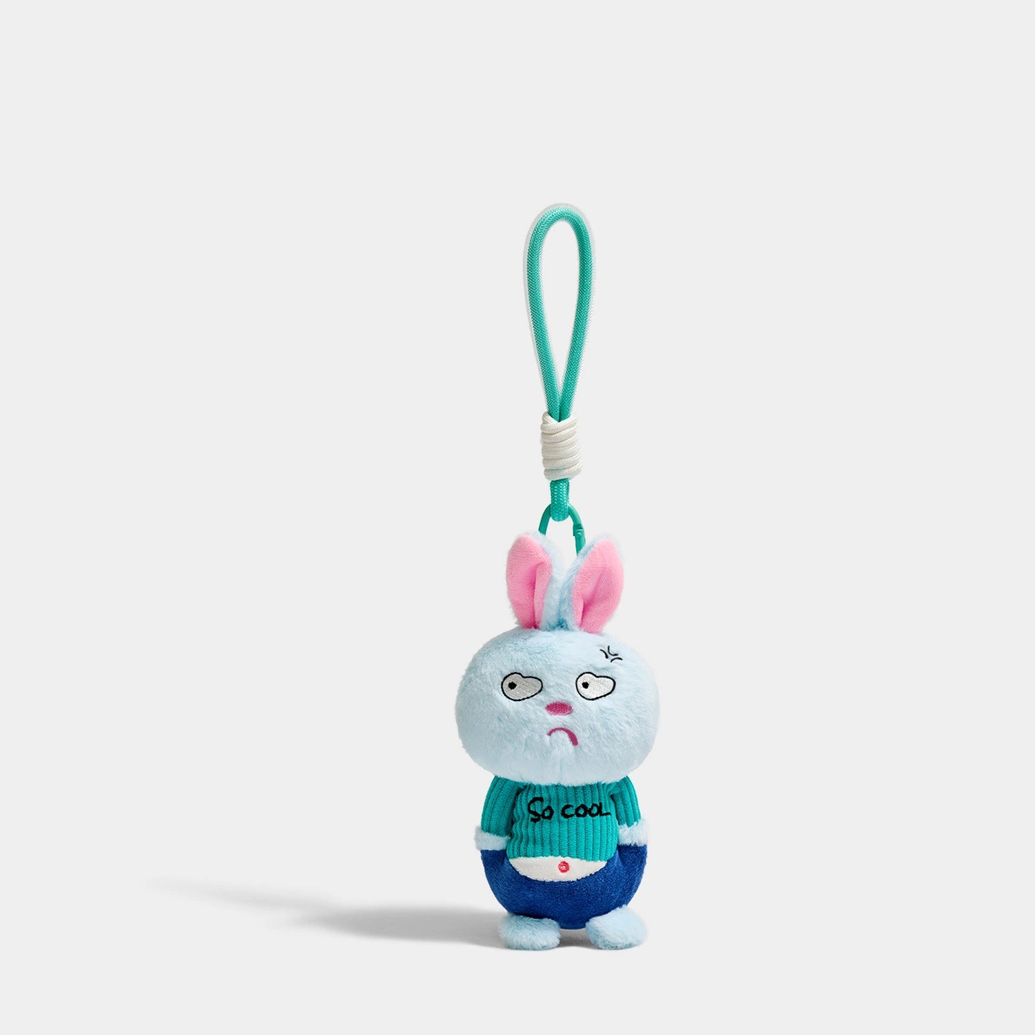 Bear Bag Charm - Soft Plush Keychain Gift - Bunny variant