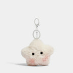 Star Bag Charm - Soft Plush Keychain Gift - White Star Star variant