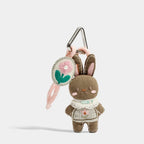Lace Brown Bunny variant of Carrot Bear Storybook Bag Charms