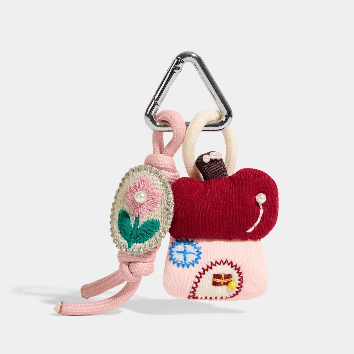 Apple House Storybook Bag Charms front product view showing apple cottage cast