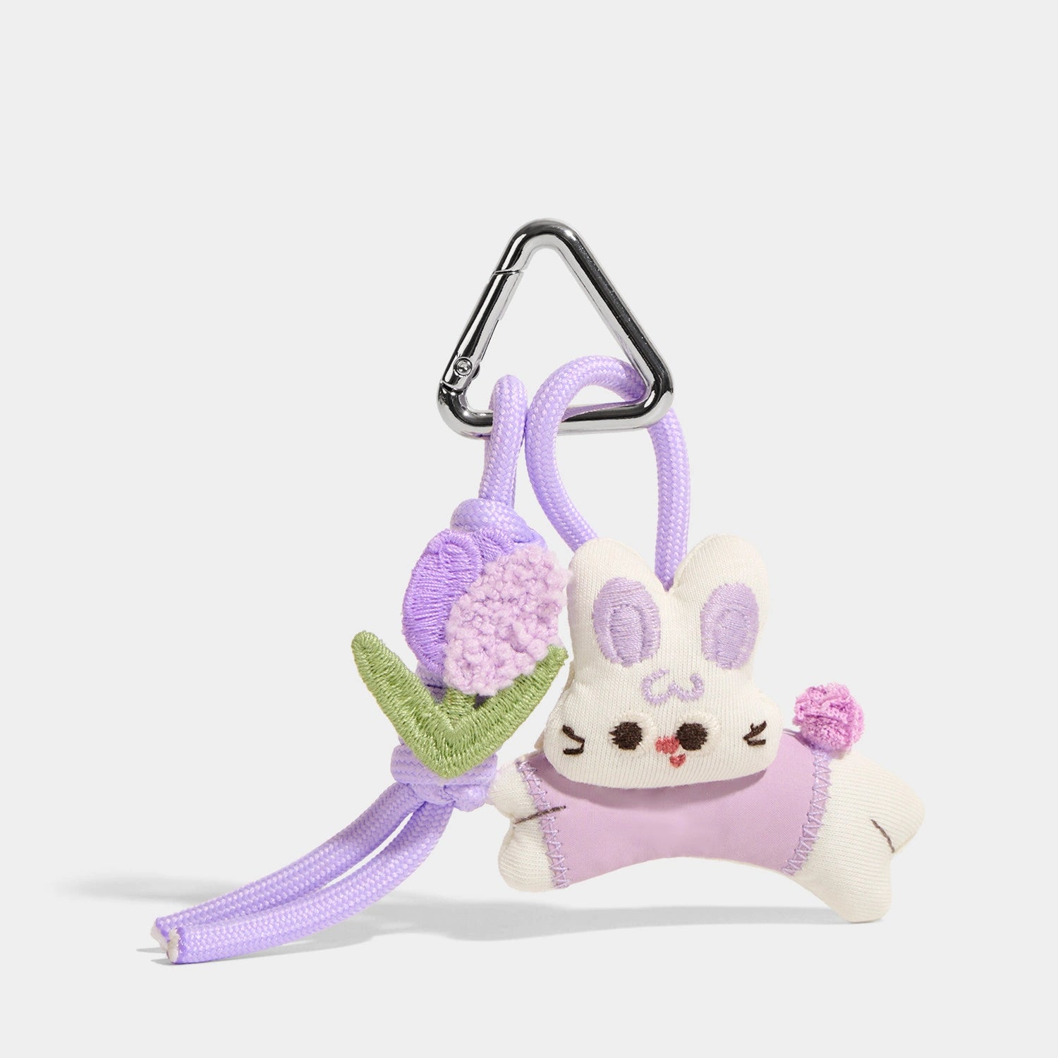 Lavender Running Bunny variant of Apple House Storybook Bag Charms