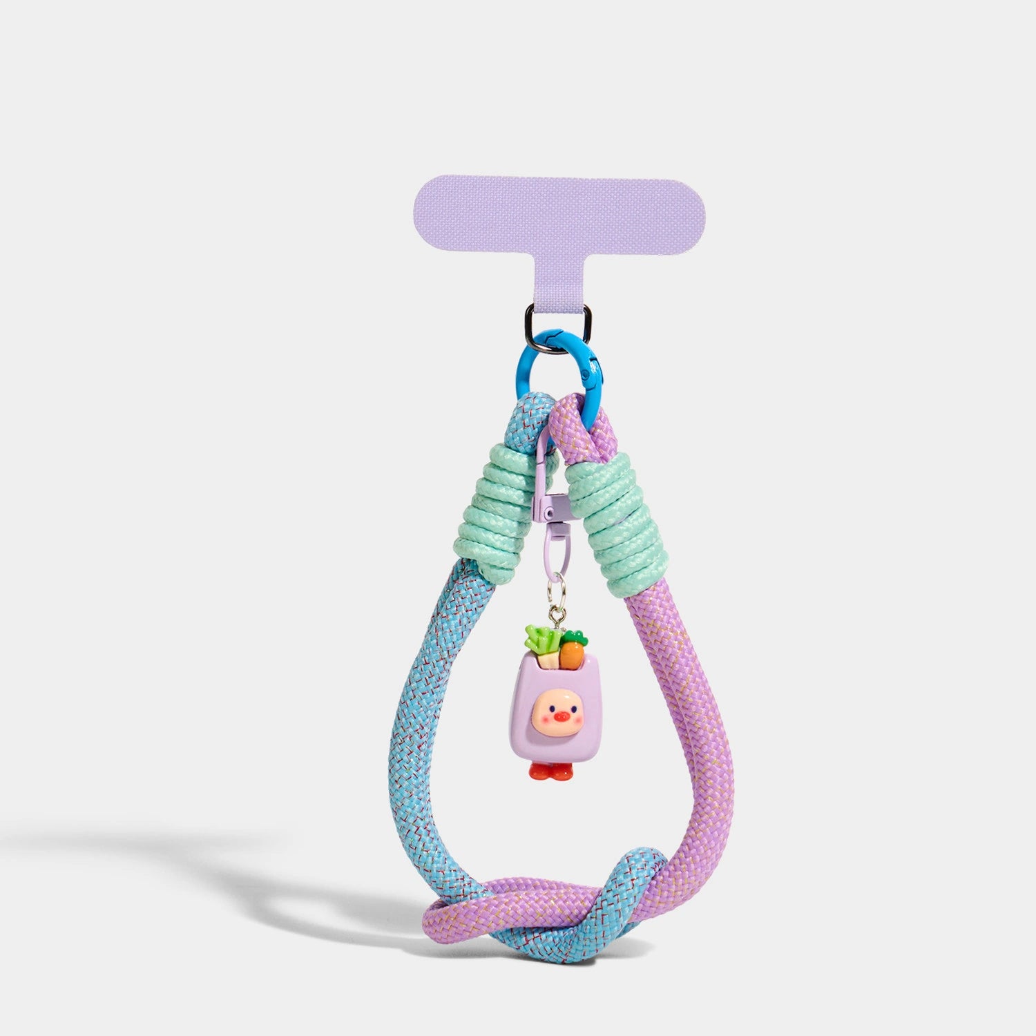 Candy Cord / Pig Face Purple Ice Cream variant of Toast and Dessert Phone Strap Charms