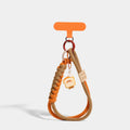 Orange-Brown Spiral Cord / Toast variant of Toast and Dessert Phone Strap Charms