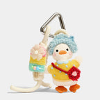 Crossbody Duck and Friends Bag Charms front product view showing duck with a red bag