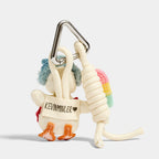 Crossbody Duck and Friends Bag Charms group styling view showing duck with a red bag