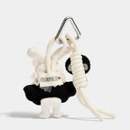Ballet Bunny Bag Charm close detail view showing tiny ballet moment