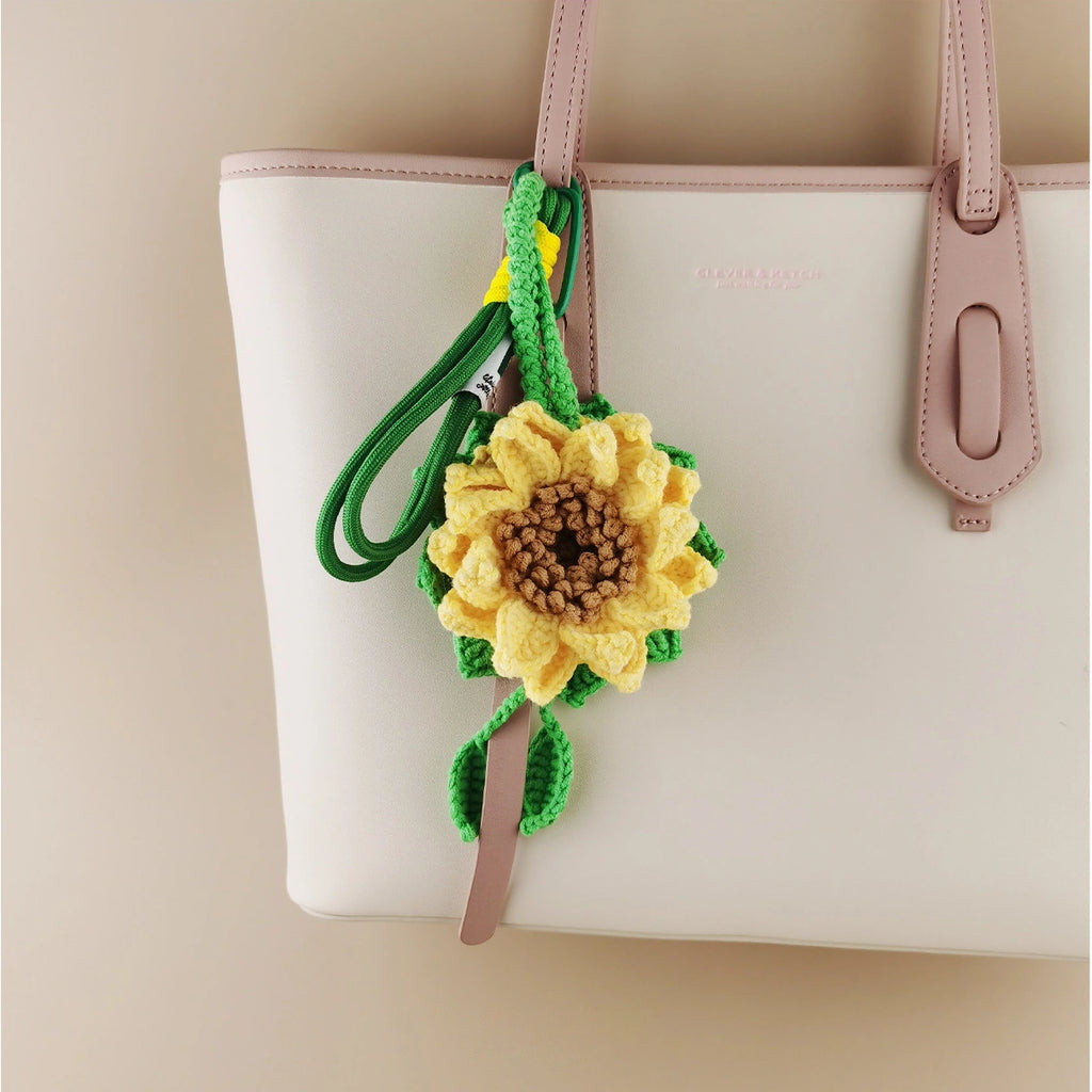 Sunflower bag charm product image 4