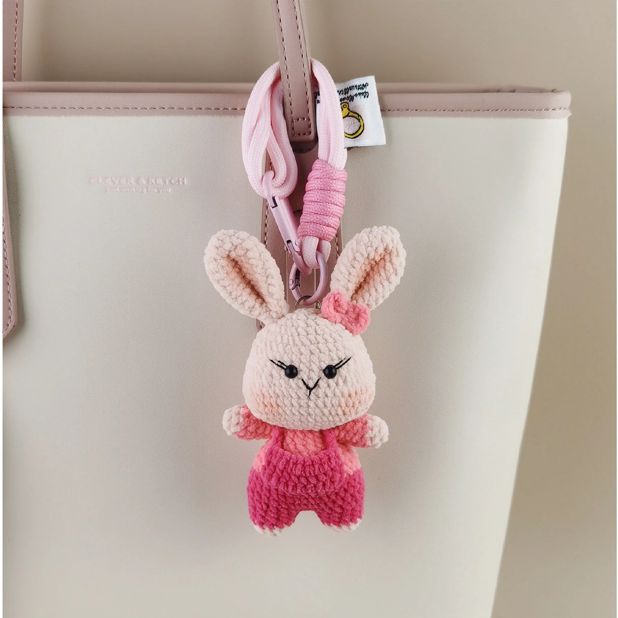 Bunny bag charm product image 2