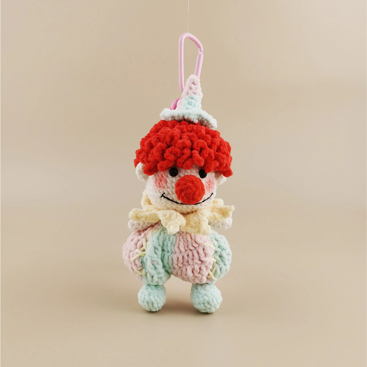 Clown bag charm variant Pink Green