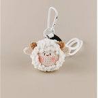 Lamb bag charm variant White
