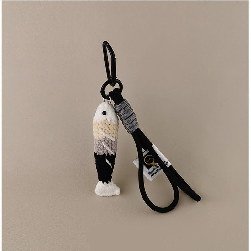 Fish bag charm variant Black