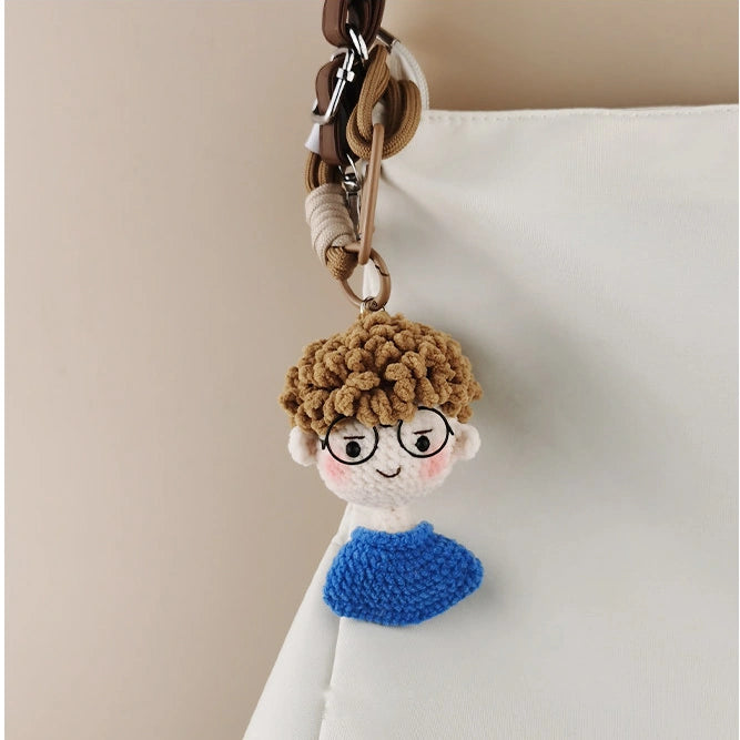 Character bag charm - 情侣娃娃蓝色男孩 variant image
