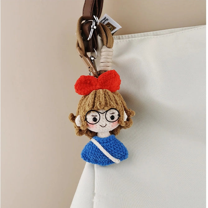 Character bag charm - 情侣娃娃蓝色女孩 variant image