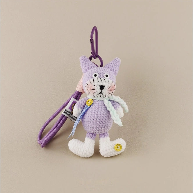 Cat bag charm - Purple variant image