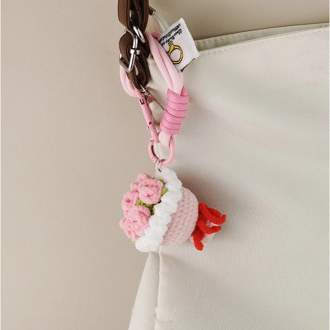 Bouquet bag charm - Pink variant image