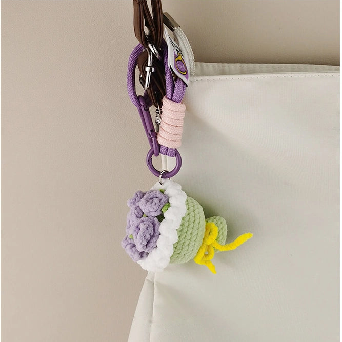 Bouquet bag charm - Purple variant image