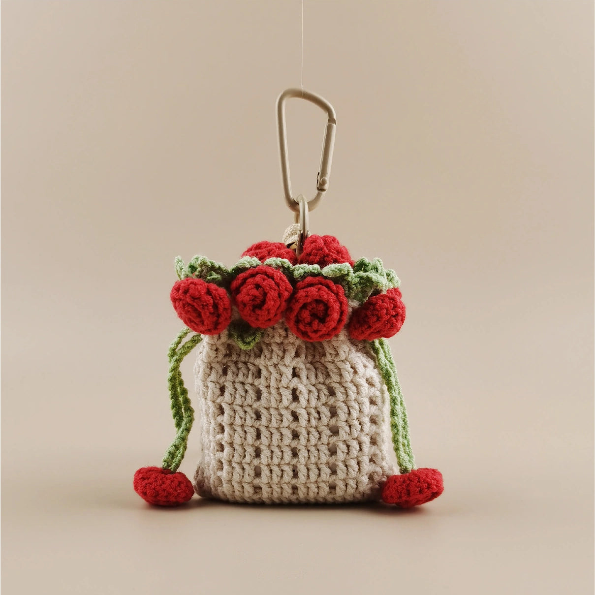 Rose bag charm - product image 1