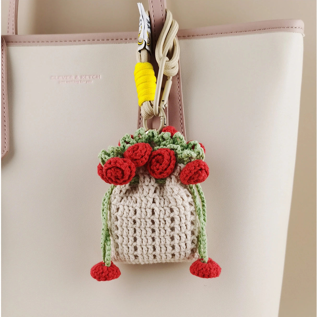 Rose bag charm - product image 2