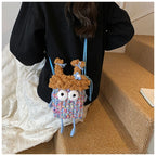 Wide-Eyed Knit Creature Crossbody Phone Pouch, product view 7.