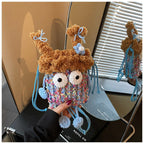 Wide-Eyed Knit Creature Crossbody Phone Pouch, product view 17.